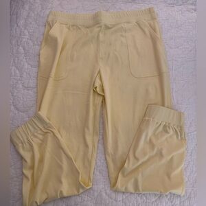 HAVEN WELL WITHIN Jogger Pants Women's Size XLarge Light Yellow Casual Joggers